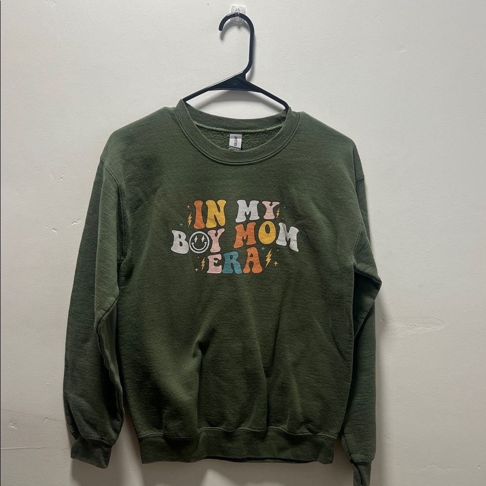 Boy Mom Graphic Sweater Size S